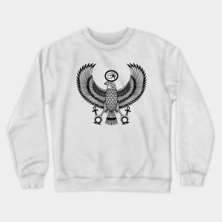 Ancient Egyptian God Horus as Royal Falcon Crewneck Sweatshirt